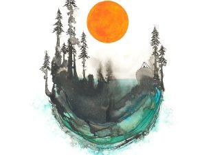cheering up - Art Print