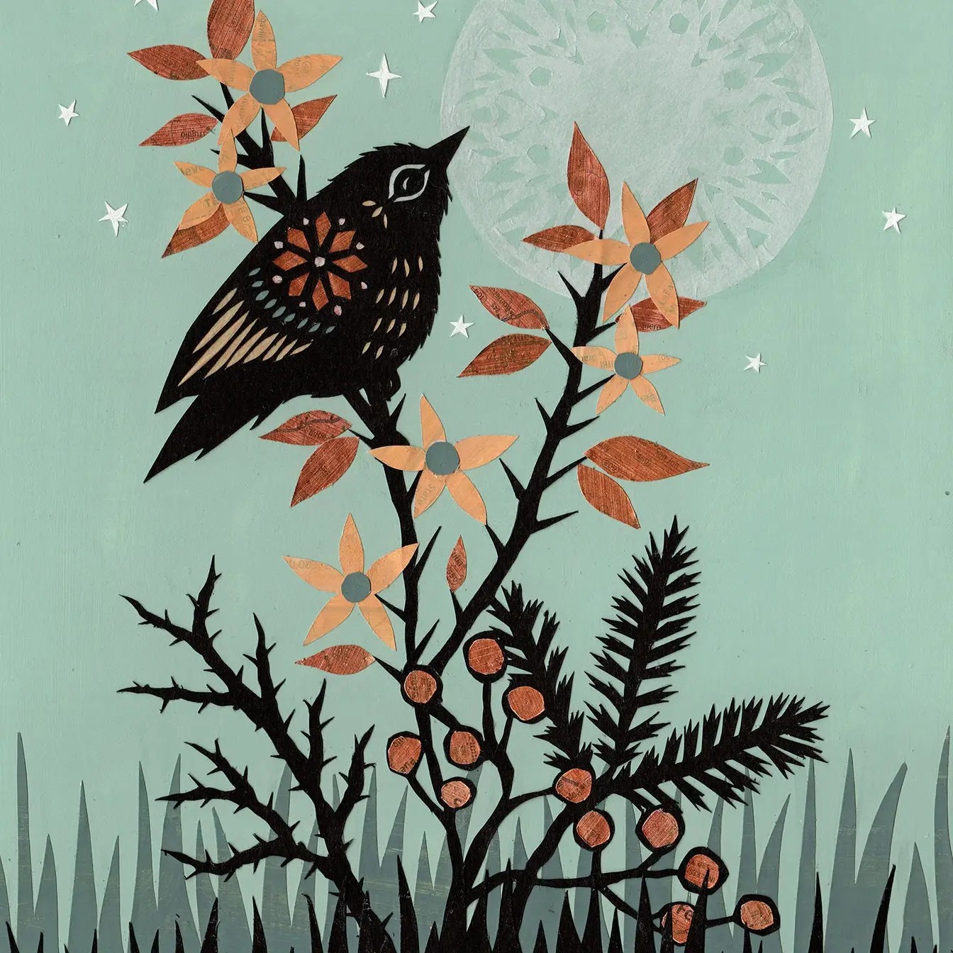 A Carnival of Light - 8 x 10 inch Cut Paper Art Print