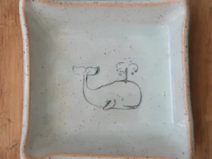 Square Dish - Whale